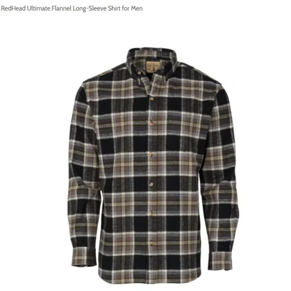 RedHead Ultimate Flannel Long-Sleeve Shirt for Men (Bass Pro) NWOT